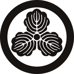 Japanese Kamon Clip Art - An oak leaf (kashiwa-1) 1