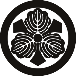 Japanese Kamon Clip Art - An oak leaf (kashiwa-2) 1