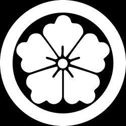 Japanese Kamon Clip Art - A chinese crest of flower (karahana-1) 2