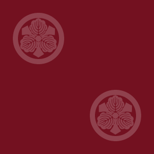 Japanese Kamon Wallpaper - An oak leaf (kashiwa-2) Pattern #1