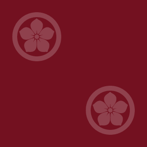 Japanese Kamon Wallpaper - Bellflower (kikyo-2) Pattern #1