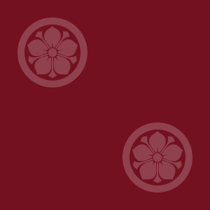 Japanese Kamon Wallpaper - Bellflower (kikyo-3) Pattern #1