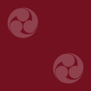Japanese Kamon Wallpaper - A comma-shaped crest (tomoe-1) Pattern #1