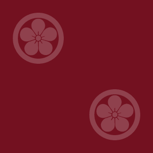Japanese Kamon Wallpaper - An Ume (umebachi-3) Pattern #1