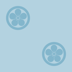 Japanese Kamon Wallpaper - An Ume (umebachi-3) Pattern #10