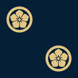 Japanese Kamon Wallpaper - Bellflower (kikyo-1) Pattern #11
