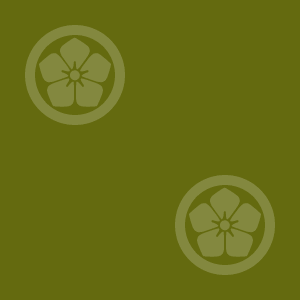 Japanese Kamon Wallpaper - Bellflower (kikyo-1) Pattern #2