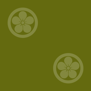 Japanese Kamon Wallpaper - An Ume (umebachi-3) Pattern #2