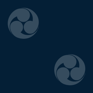 Japanese Kamon Wallpaper - A comma-shaped crest (tomoe-1) Pattern #3