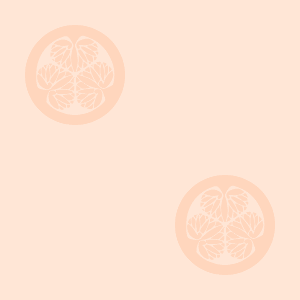 Japanese Kamon Wallpaper - A hollyhock (aoi-1) Pattern #5