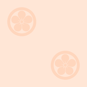 Japanese Kamon Wallpaper - An Ume (umebachi-3) Pattern #5