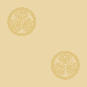 Japanese Kamon Wallpaper - A hollyhock (aoi-1) Pattern #6