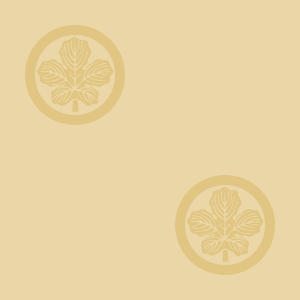 Japanese Kamon Wallpaper - A mulberry leaf (kaji-1) Pattern #6