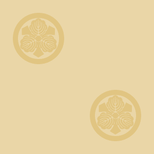 Japanese Kamon Wallpaper - An oak leaf (kashiwa-2) Pattern #6
