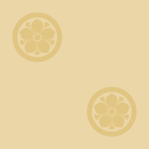 Japanese Kamon Wallpaper - Bellflower (kikyo-3) Pattern #6