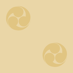 Japanese Kamon Wallpaper - A comma-shaped crest (tomoe-1) Pattern #6
