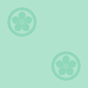 Japanese Kamon Wallpaper - Bellflower (kikyo-2) Pattern #7