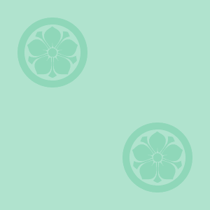 Japanese Kamon Wallpaper - Bellflower (kikyo-3) Pattern #7