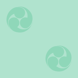 Japanese Kamon Wallpaper - A comma-shaped crest (tomoe-1) Pattern #7