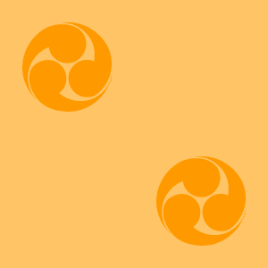 Japanese Kamon Wallpaper - A comma-shaped crest (tomoe-1) Pattern #9