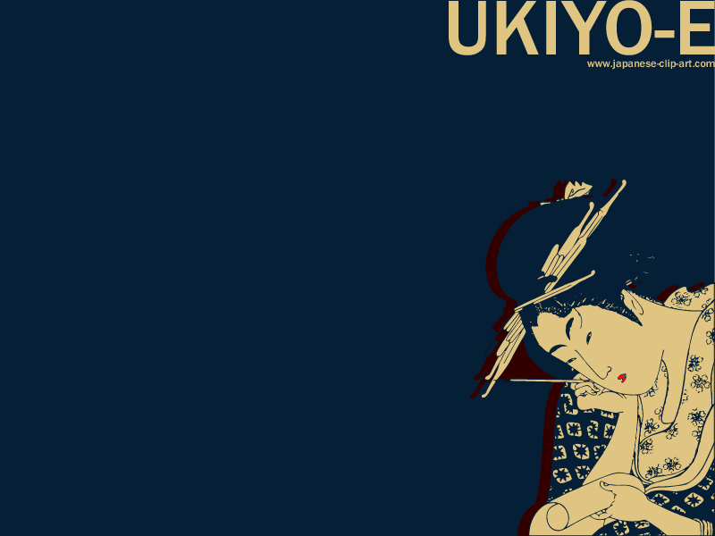 Japanese Ukiyo-e Desktop Wallpaper - Utamaro01-2