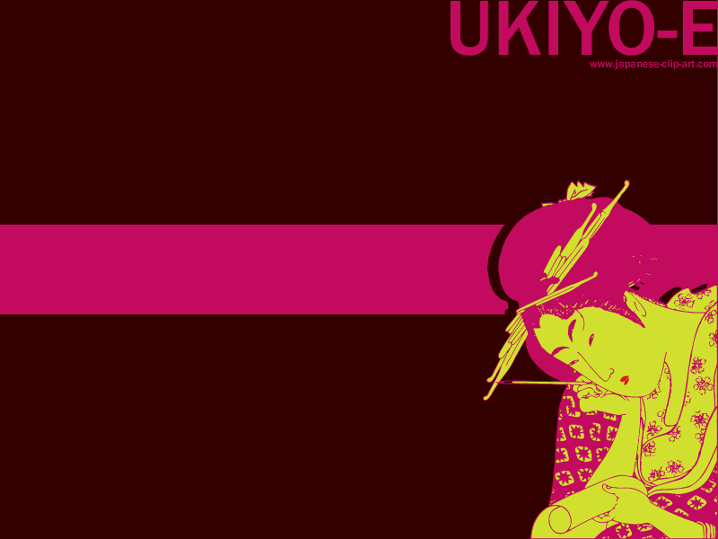 Japanese Ukiyo-e Desktop Wallpaper - Utamaro01-3
