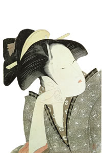 Japanese Ukiyo-e Clip Art - Utamaro02-plain